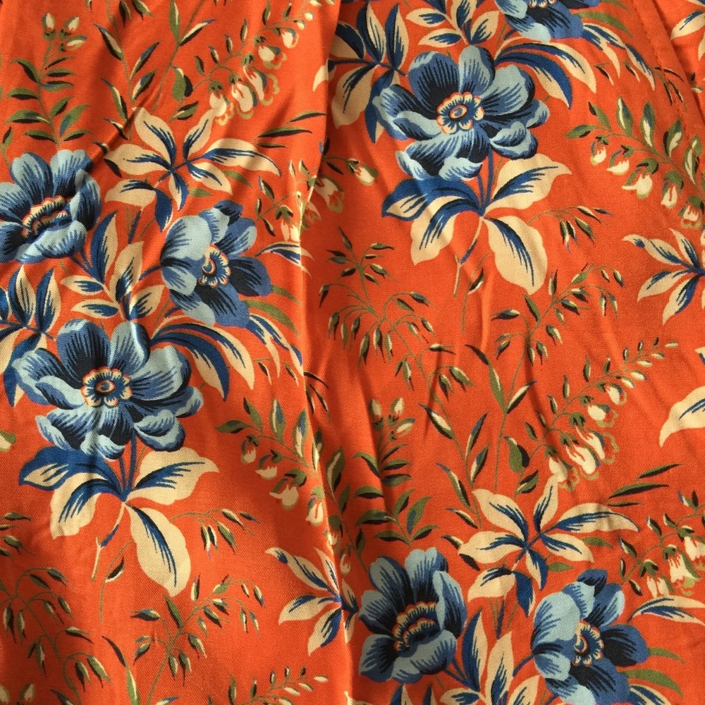 Ann Taylor LOFT Orange Floral Flower Shorts 8 NWT - Picture 3 of 7